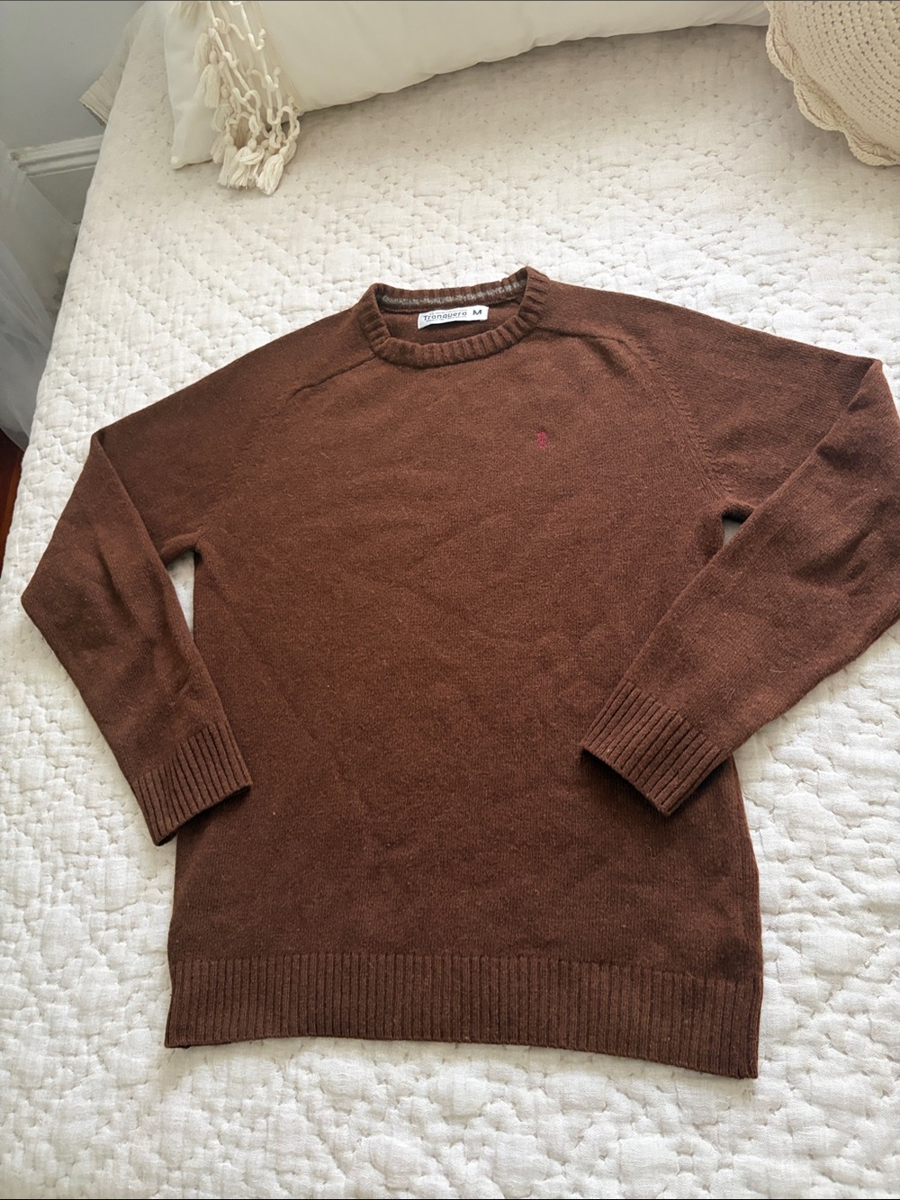 Tranquera Men's luxury Wool Crewneck Sweater - Medium